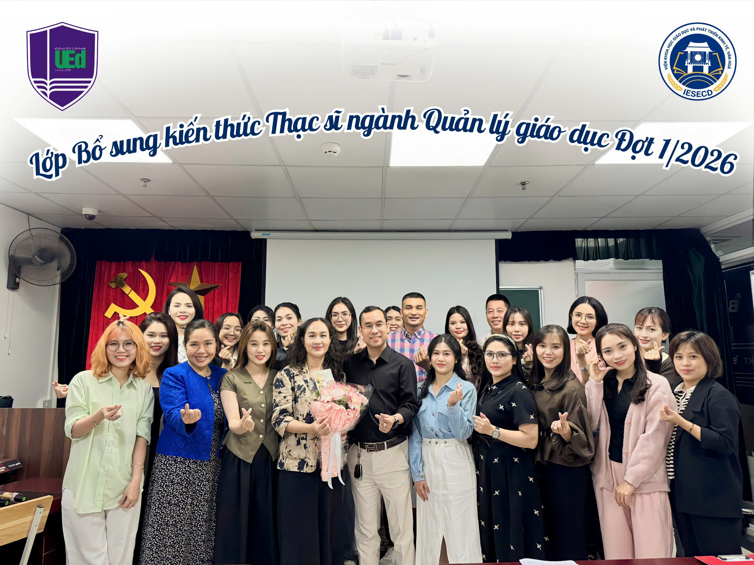 Không Khí Lớp Bổ Sung Kiến Thức Thạc Sĩ Quản Lý Giáo Dục Đợt 1/2026